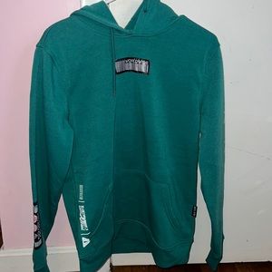 Green hoodie